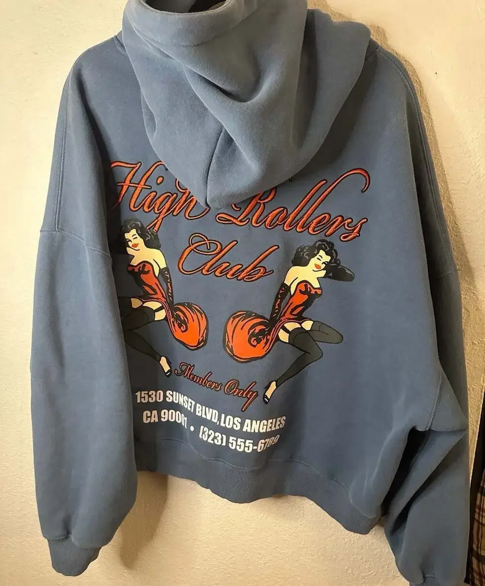 PacSun High Rollers Club Cropped Hoodie